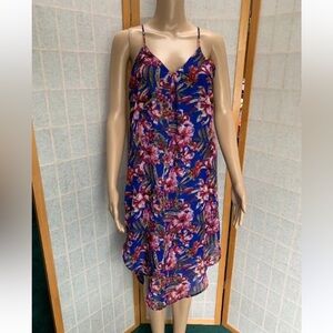 Evereve Mary & Mabel flowy chiffon floral print Racerback summer dress